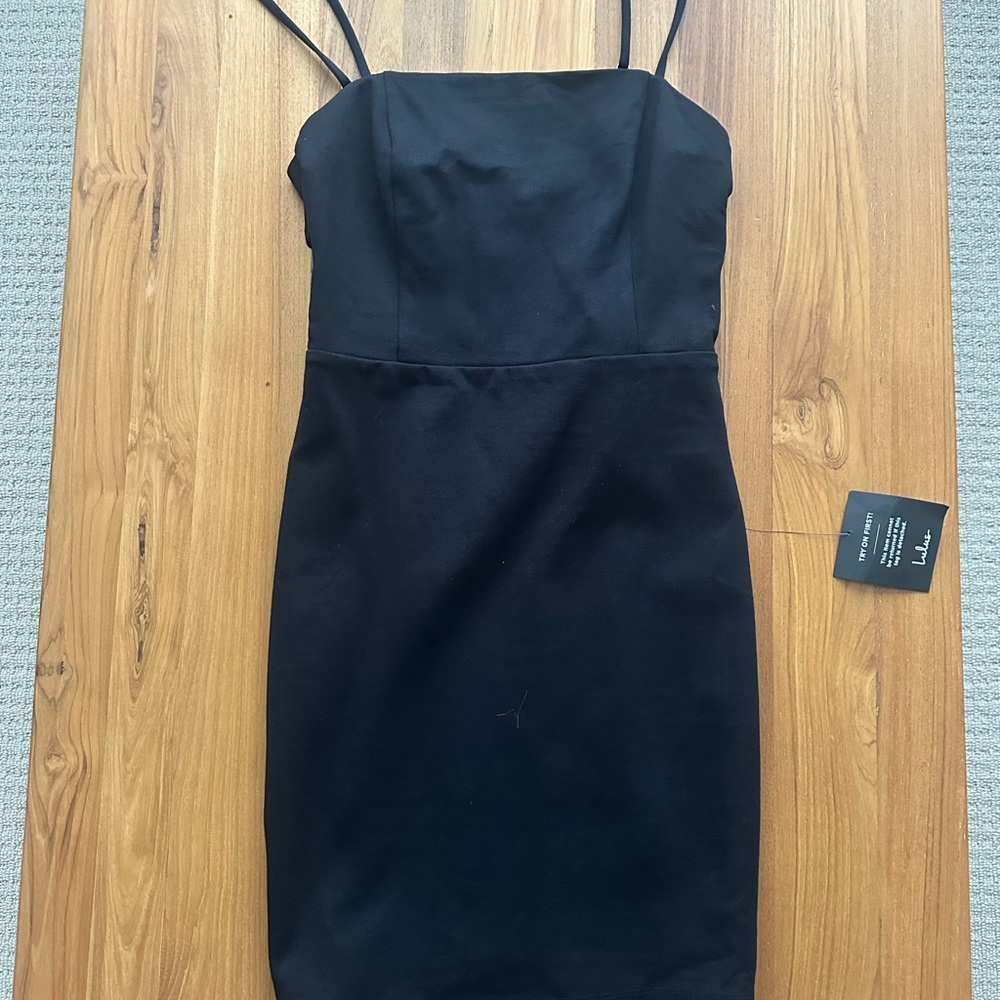 Black Spaghetti Strap Dress Homecoming / Dance